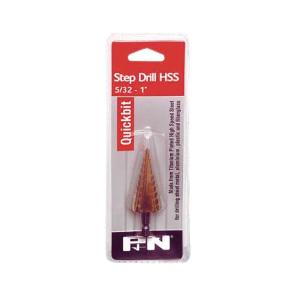 P&amp;N Tools Quickbit Impact Drill HSS Multi-Step Titanium Coated Drill Bit Set