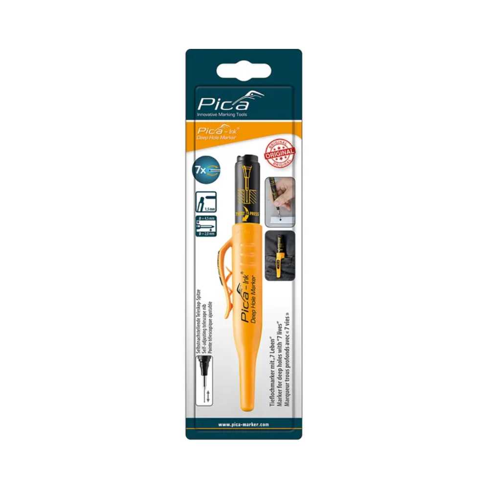 Pica - Ink Deep Hole Marker Black Blister