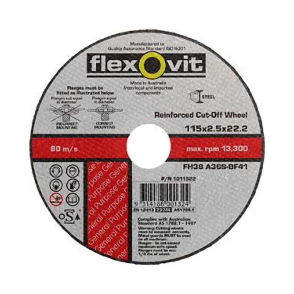 Cut Off Wheel Metal 115 x 22mm x 2.5mm