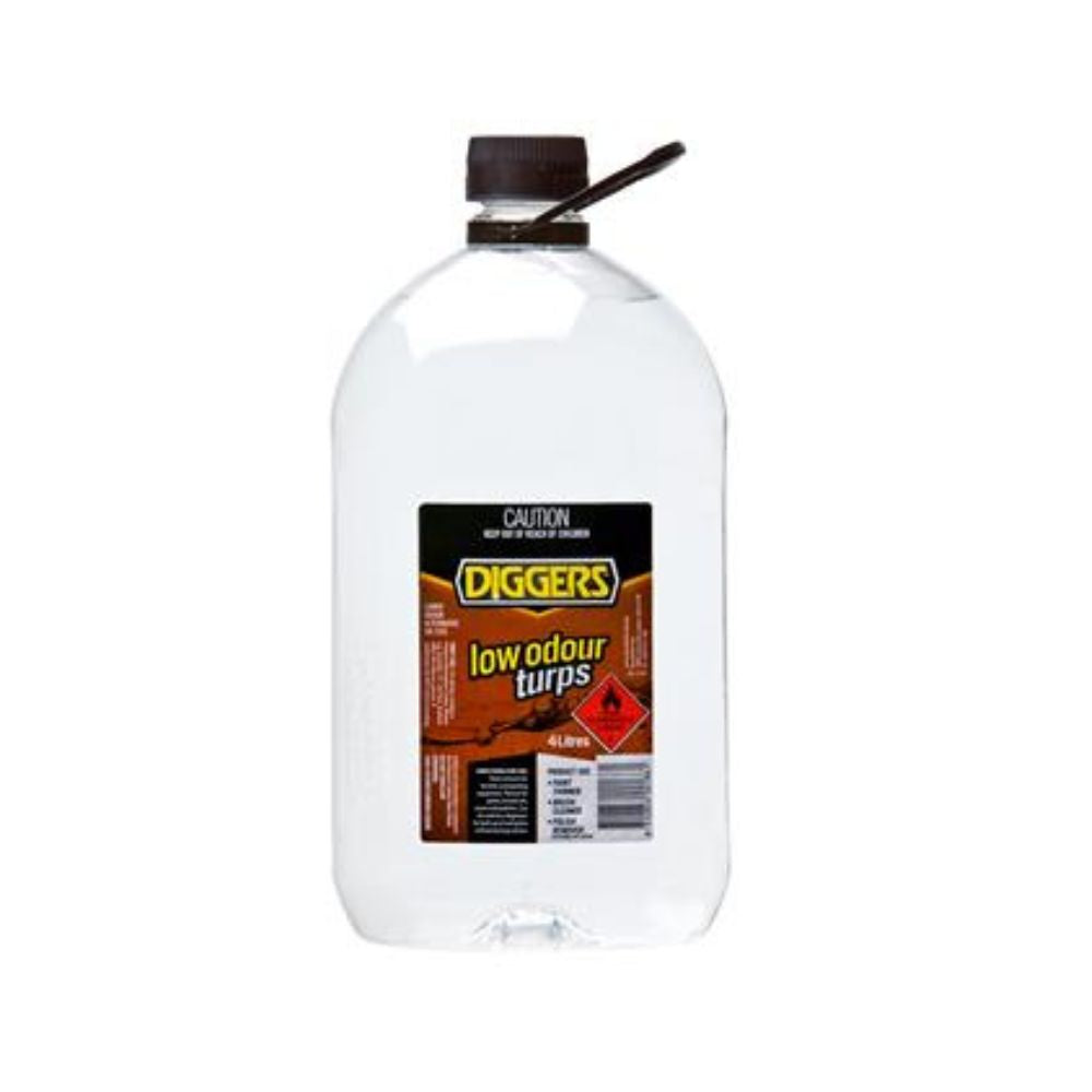 Diggers Turpentine Low Odour 4lt