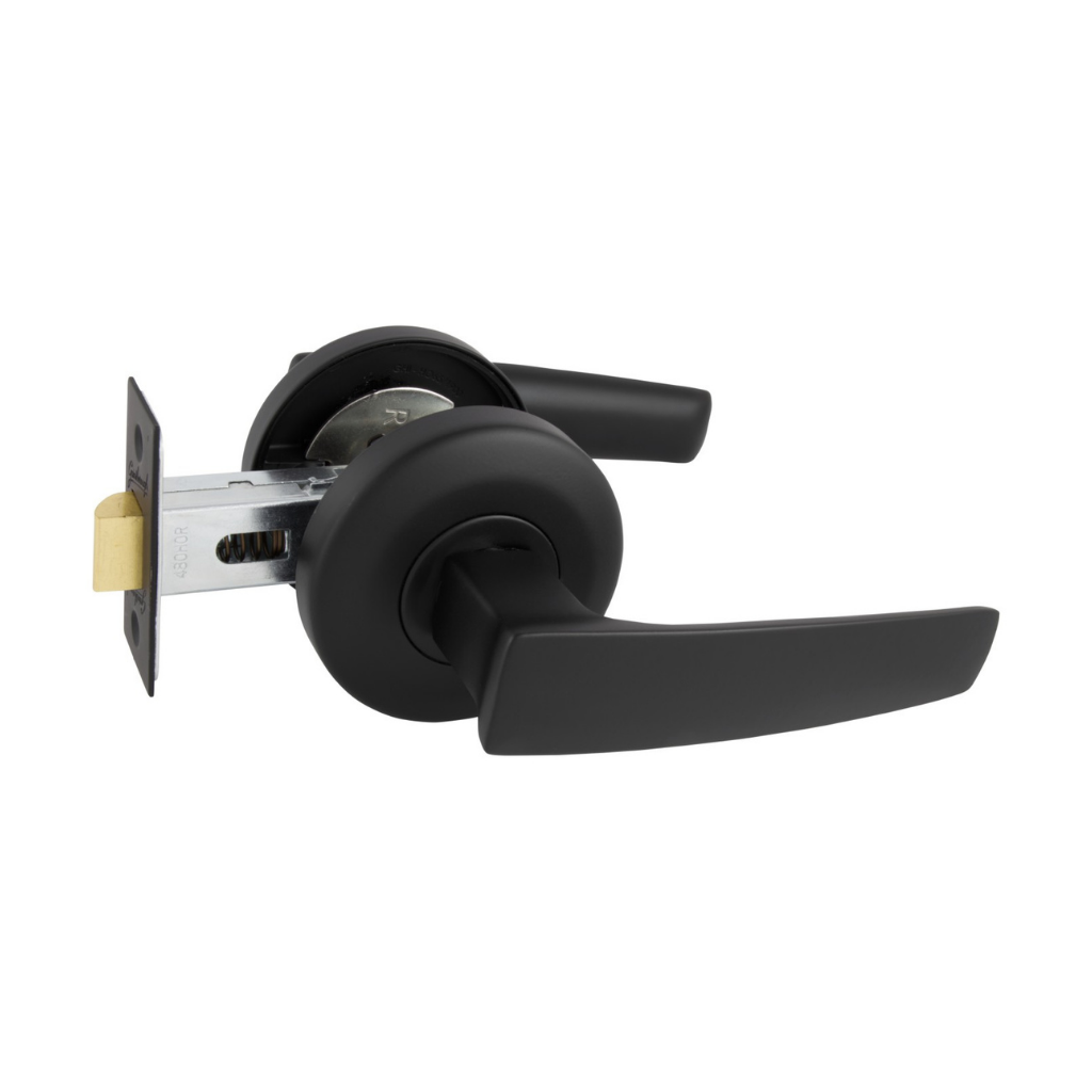 Gainsborough Neue Aurora Passage Lever Set in Matte Black