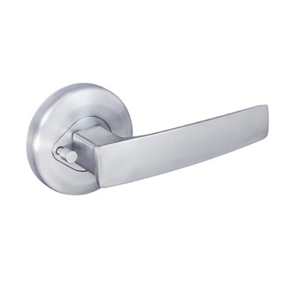 Gainsborough Neue Aurora Privacy Lever Set in Brushed Satin Chrome