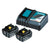 Makita Li-Ion Cordless Battery Charger - with 5.0 Ah Batteries x 2