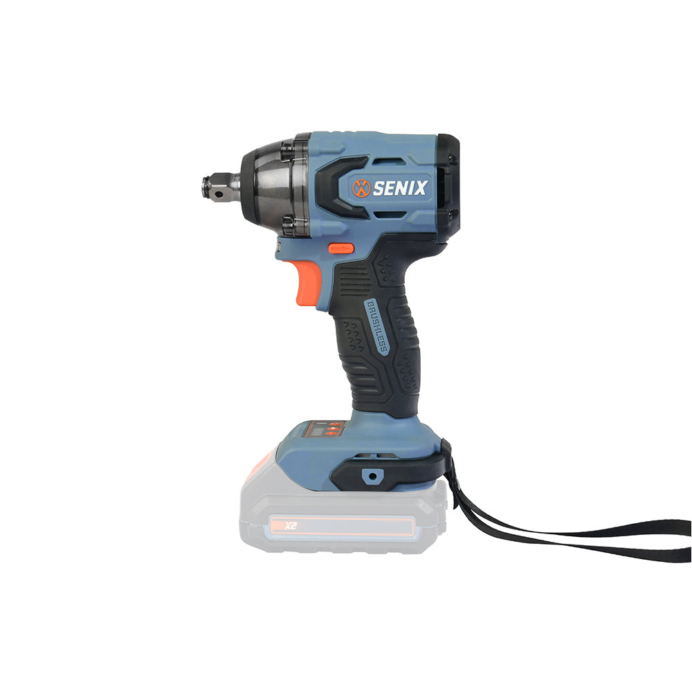 SENIX X2 18V 1/2" Brushless Mid-Torque Impact Wrench Skin