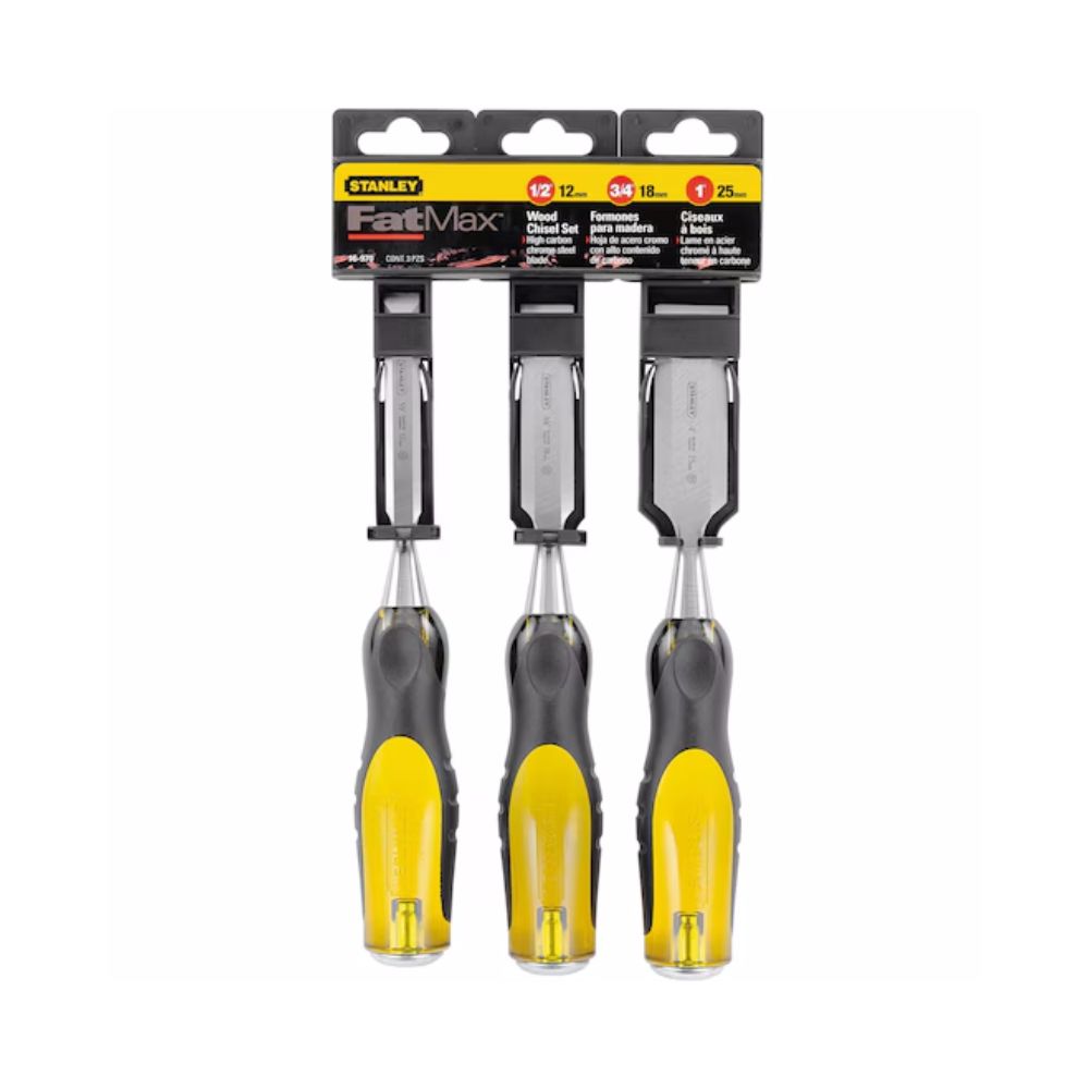 Stanley Fatmax Chisel Thru-Tang Wood - 3 Pack
