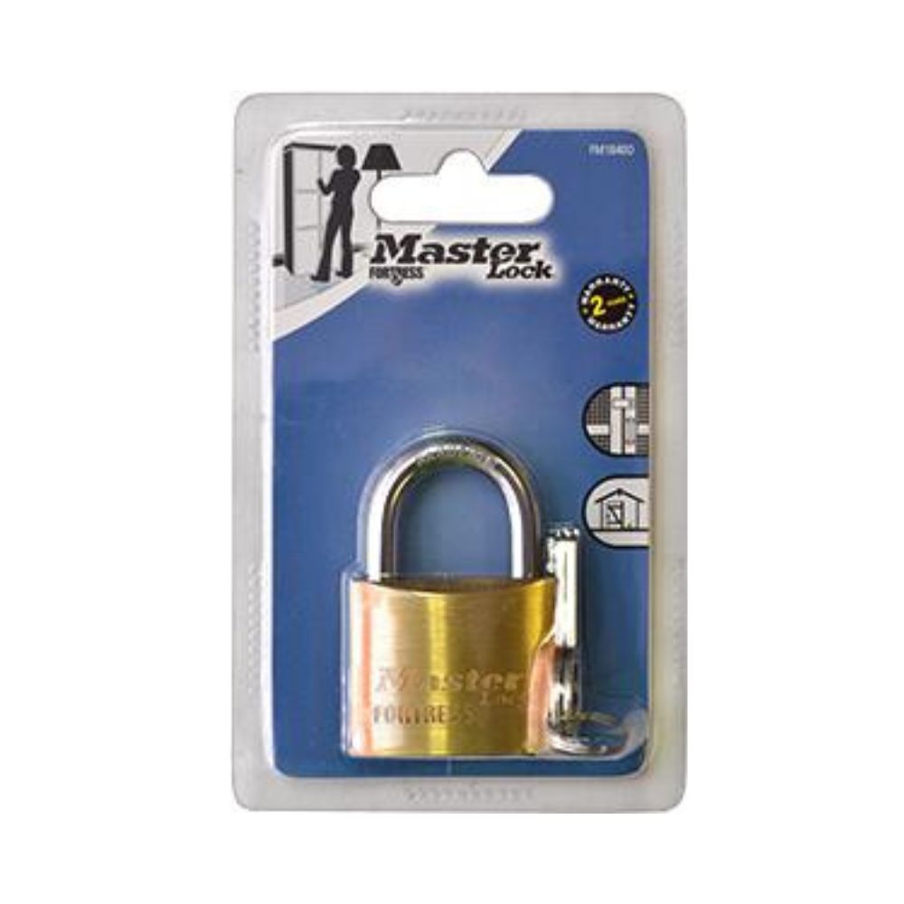 Master Lock Padlock Brass Economy Durable Security Lock for General Use
