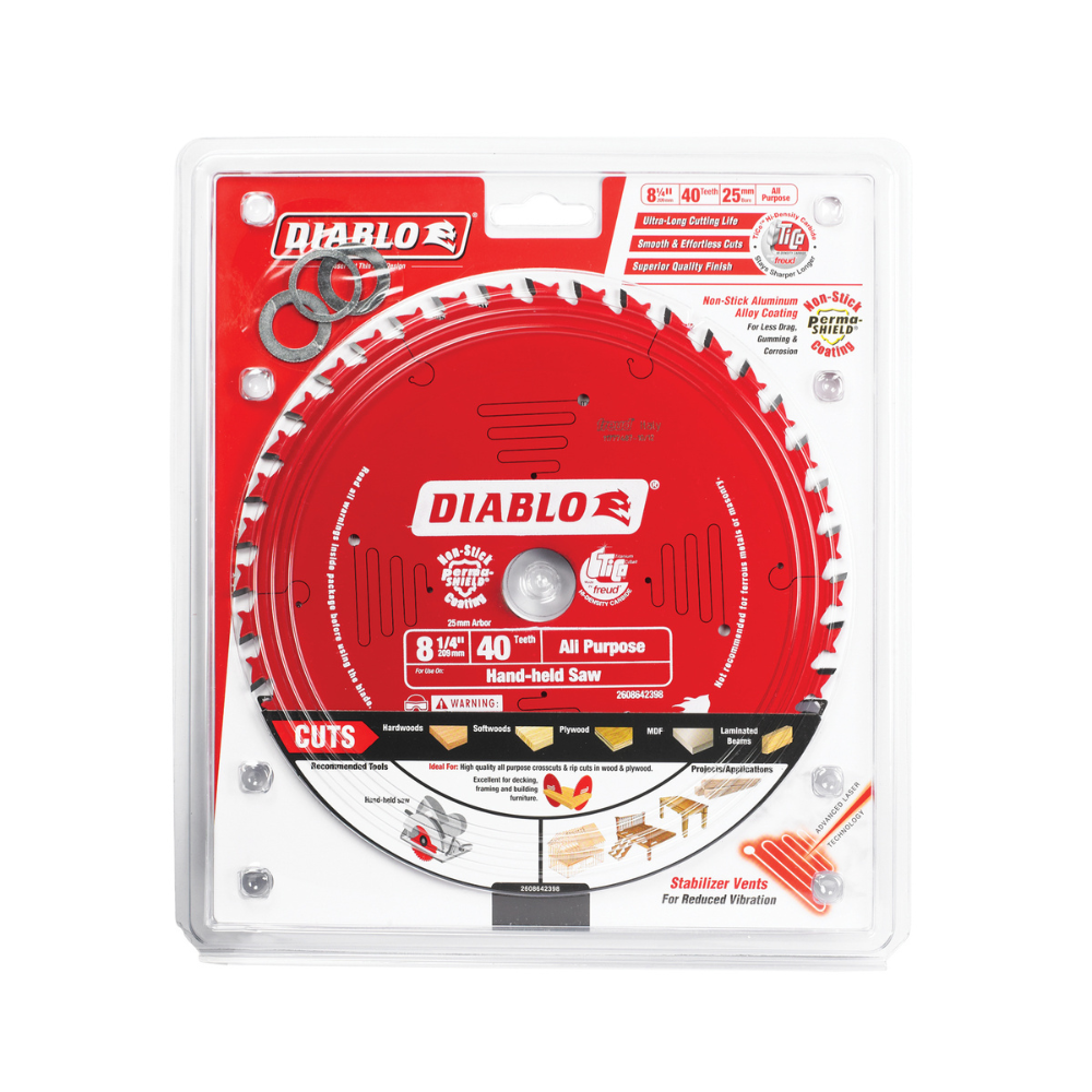 Diablo 209mm 40T &amp; 44T Wood Circular Saw Blade