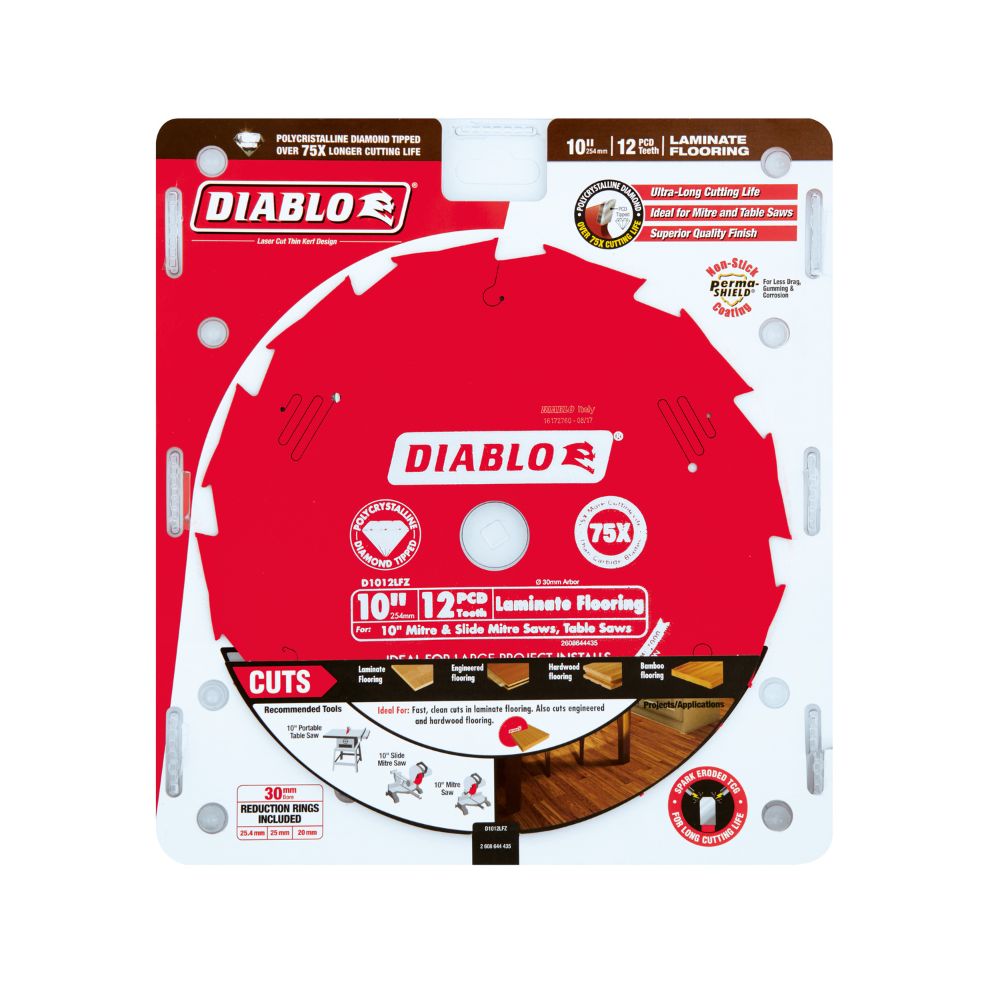 Diablo Circular Saw Blade Laminate Flooring Saw Blade with Multiple Tooth Options