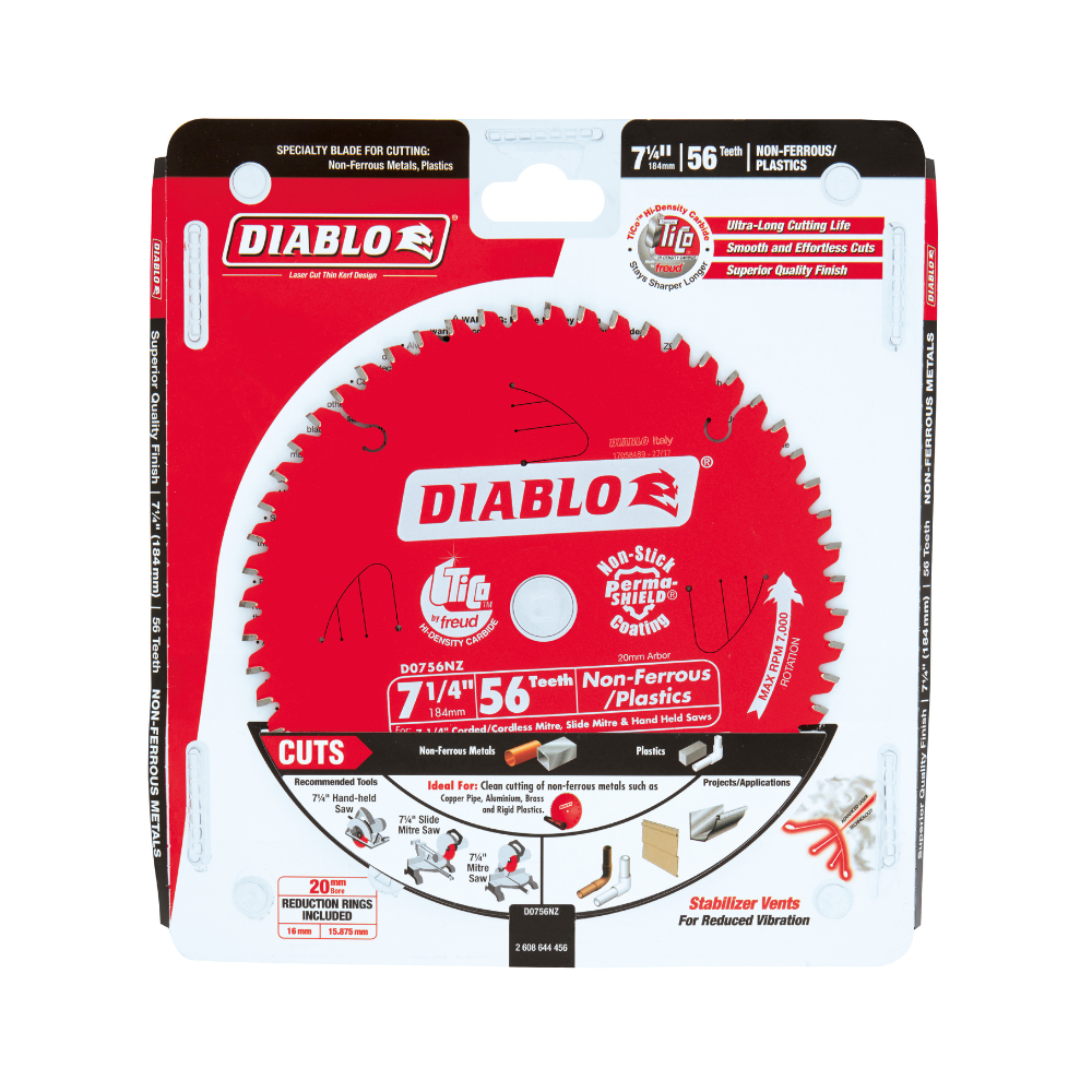 Diablo Aluminium Circular Saw Blade with High Tooth Count for Precision Cutting