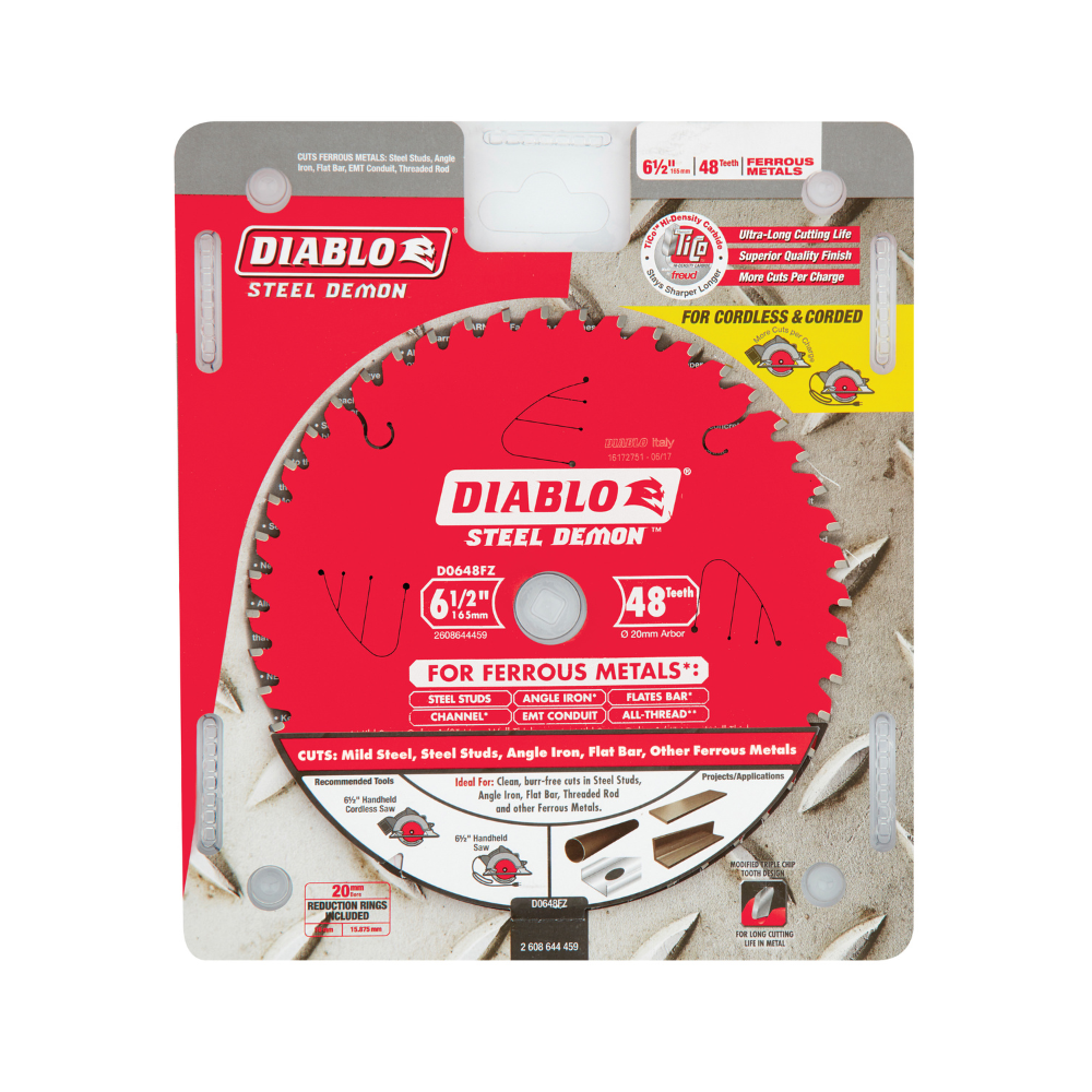 Diablo STEEL DEMON Saw Blade for Ferrous Metals with High Tooth Count and Durability