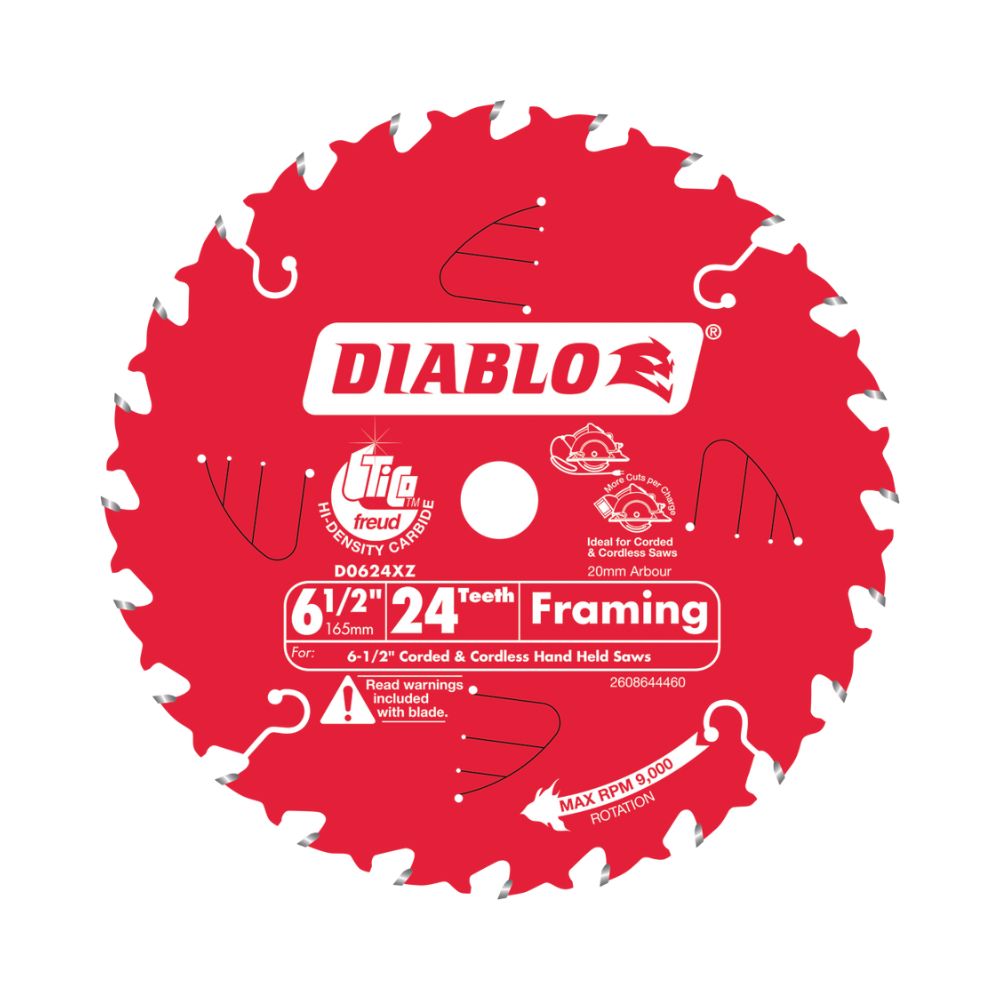 Diablo Circular Saw Blade 24T Framing Saw Blade