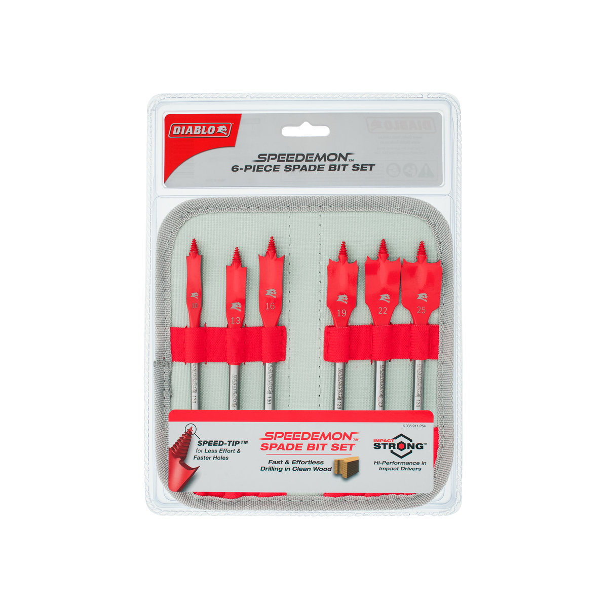 SPEEDemon™ Spade Bit Set (6-Piece)