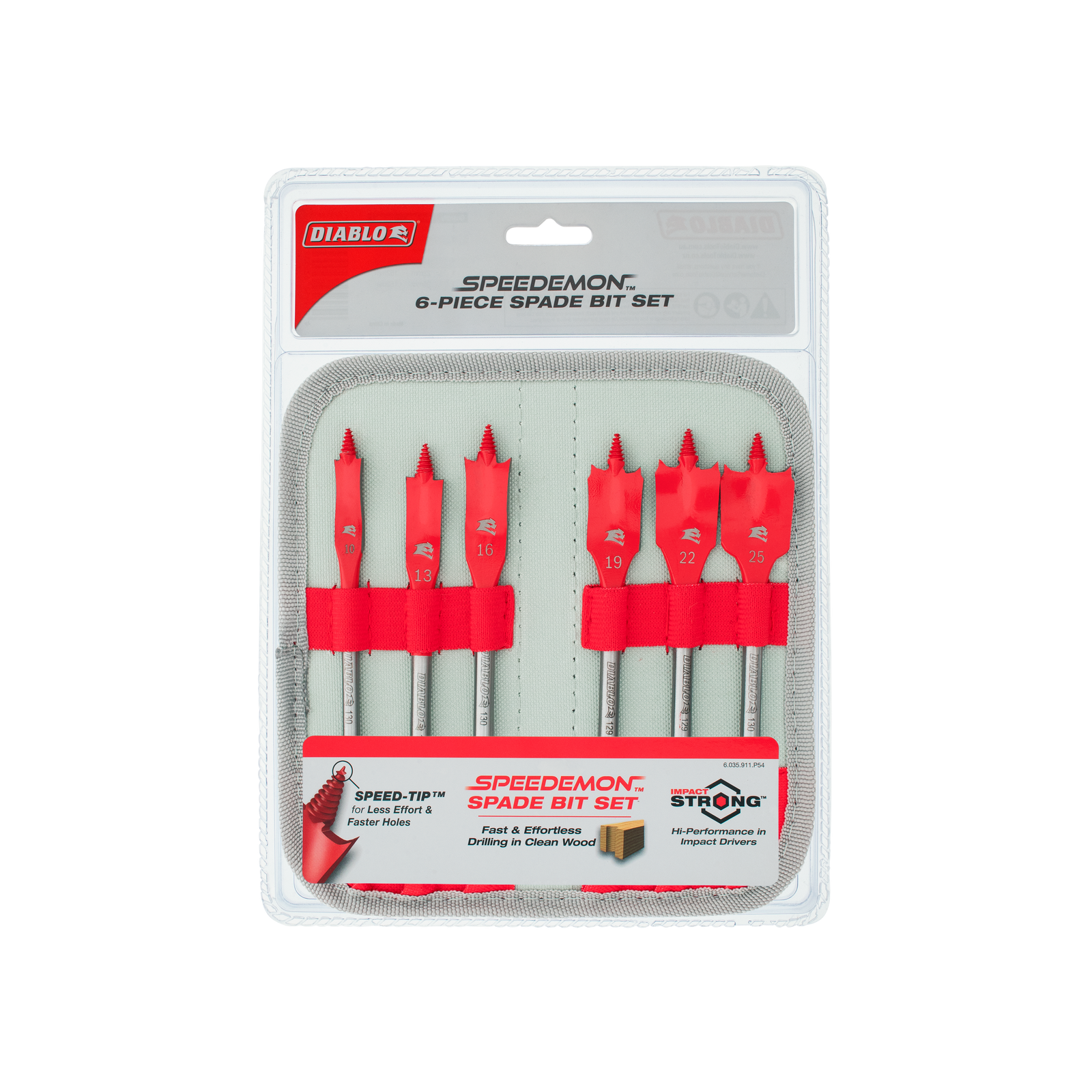 SPEEDemon™ Spade Bit Set (6-Piece)
