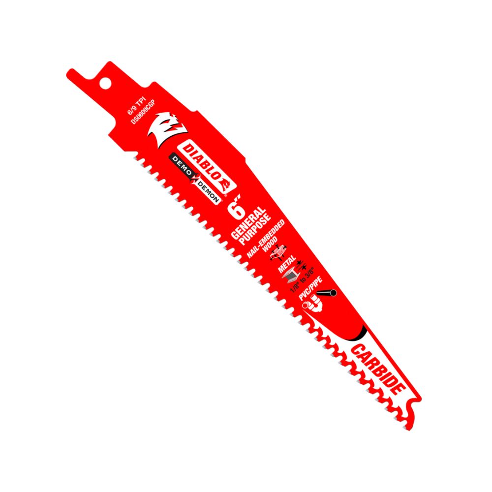 Diablo 152mm Demo Demon Carbide General Purpose Recip - 3-Pack