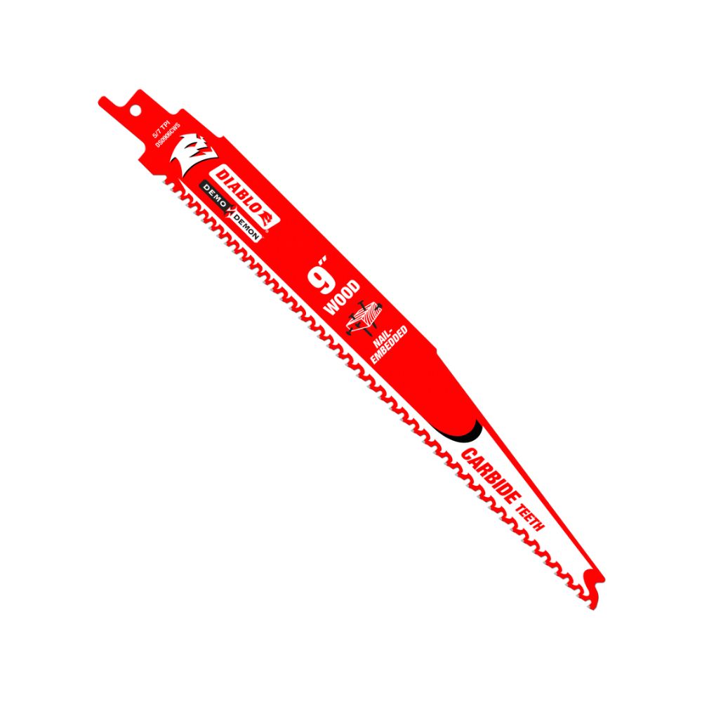 Diablo 229mm Demo Demon Carbide Recip Blade for Nail-Embedded Wood