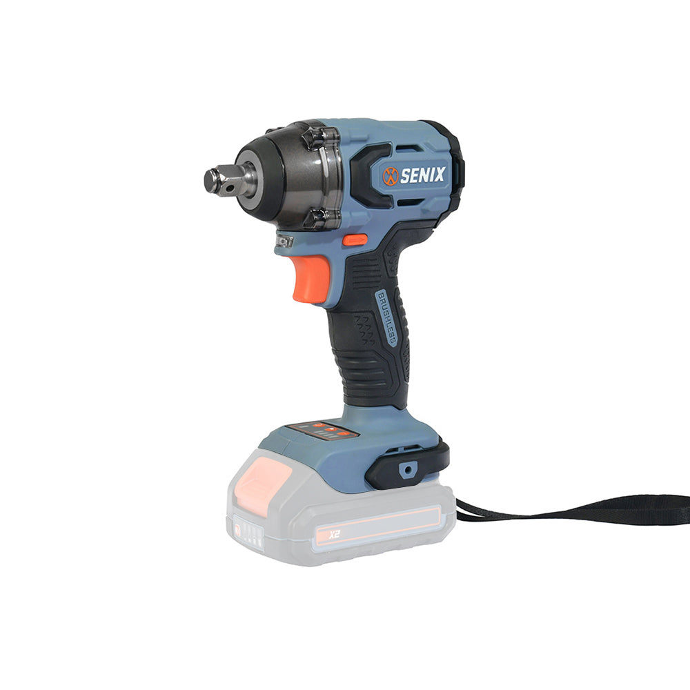 SENIX X2 18V 1/2" Brushless Compact Impact Wrench Skin