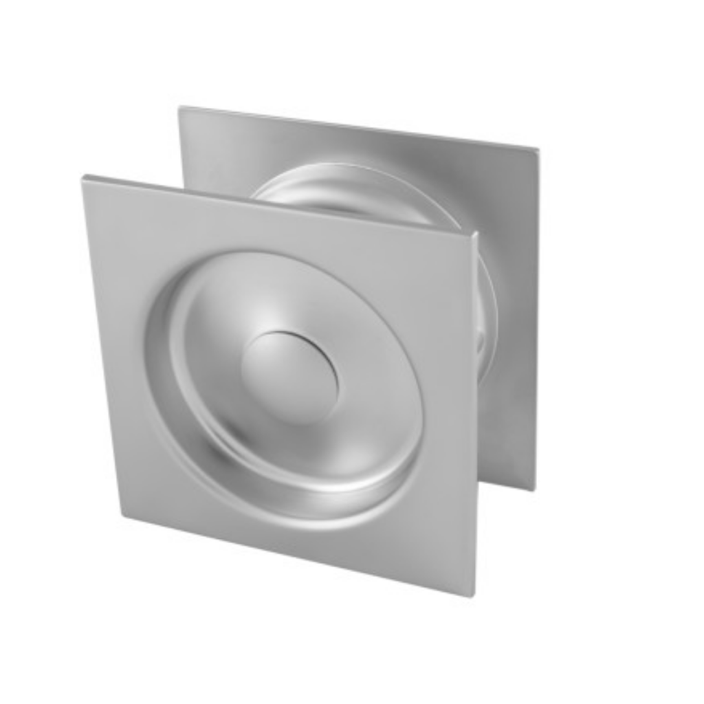 Gainsborough Square Passage Sliding Cavity Set in Satin Chrome