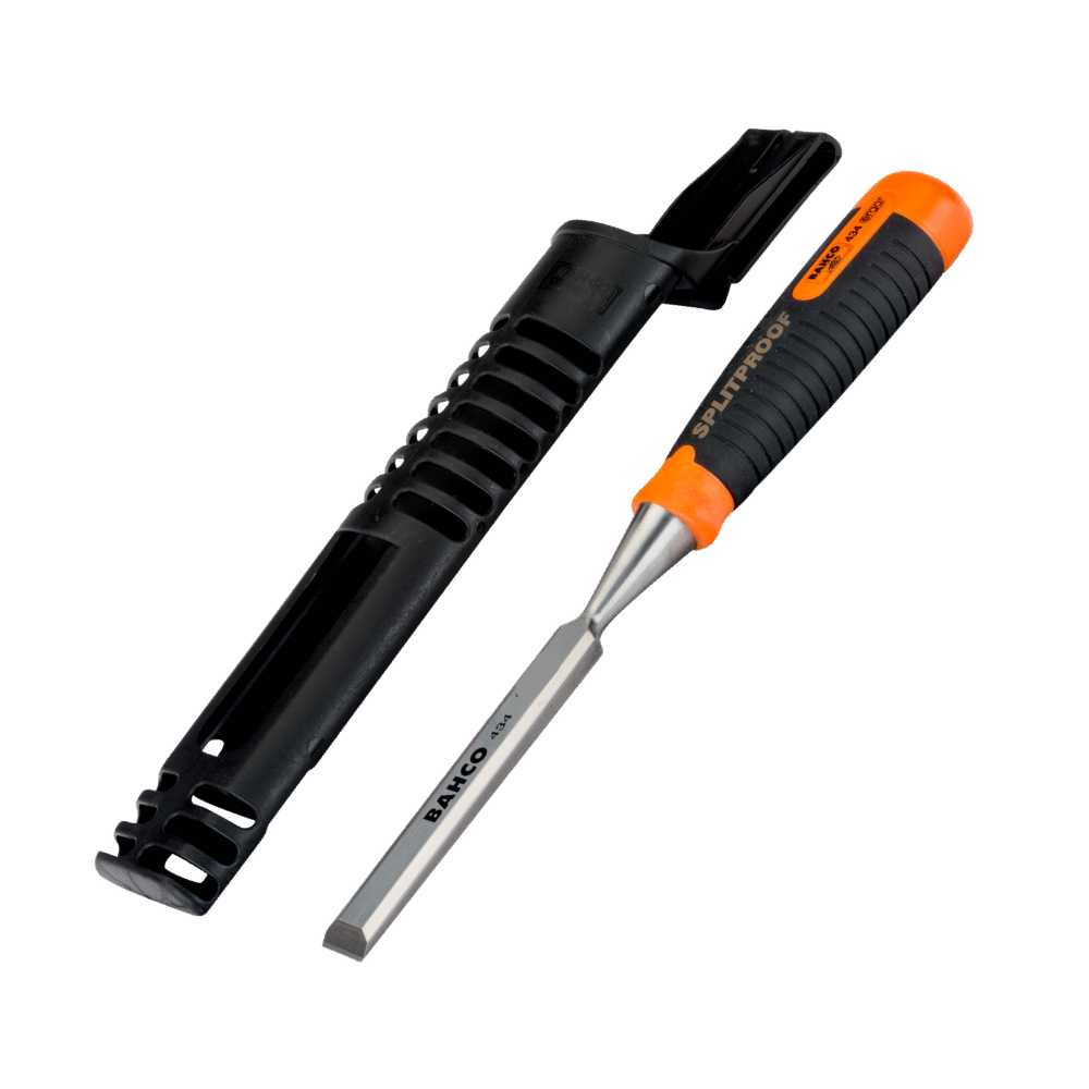 Chisel Components BAHCO-ERGO Chisel with 2 Component Handle, 140mm Length - Various Widt ...