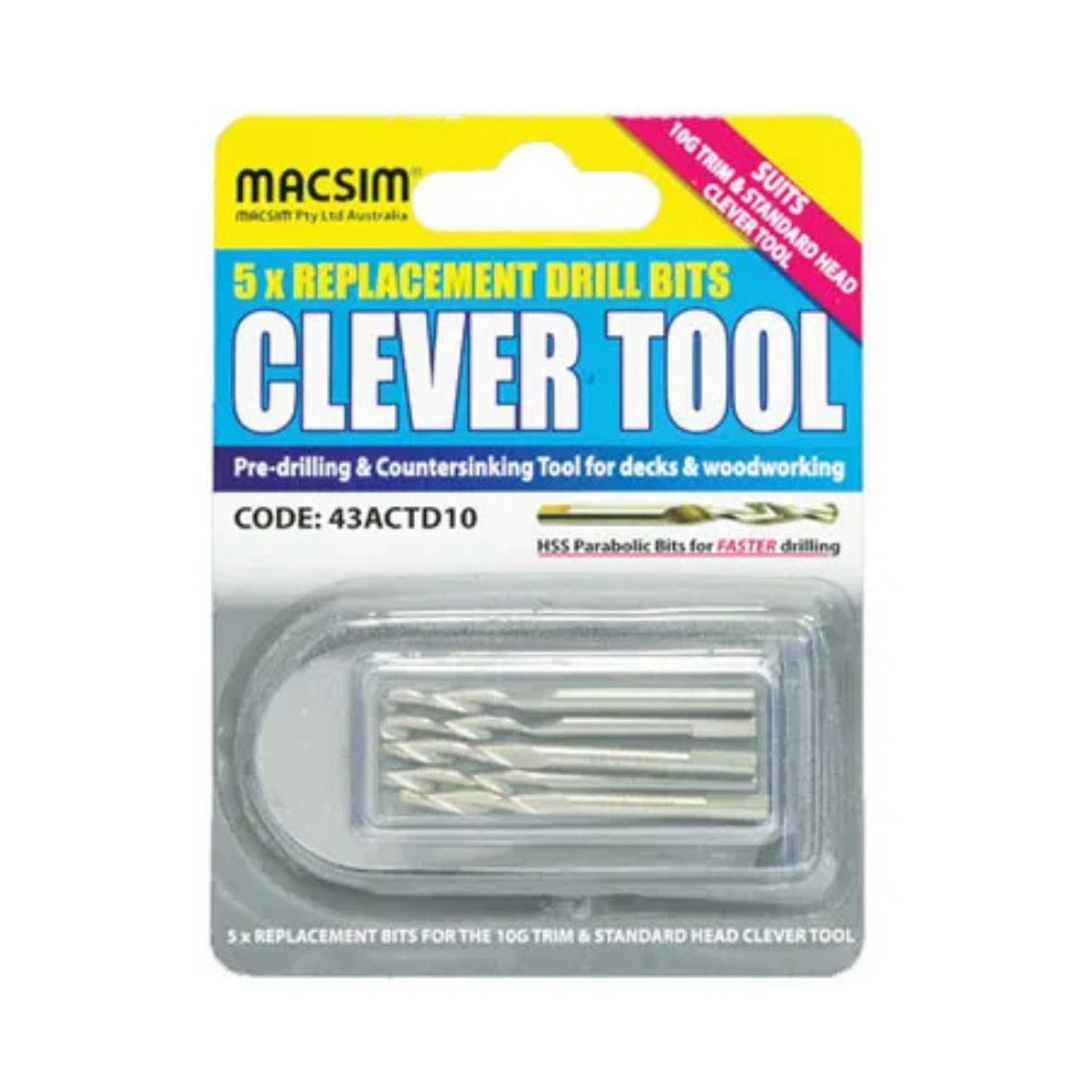 Macsim Clever Tool Pilot Drill Bits - Various Sizes
