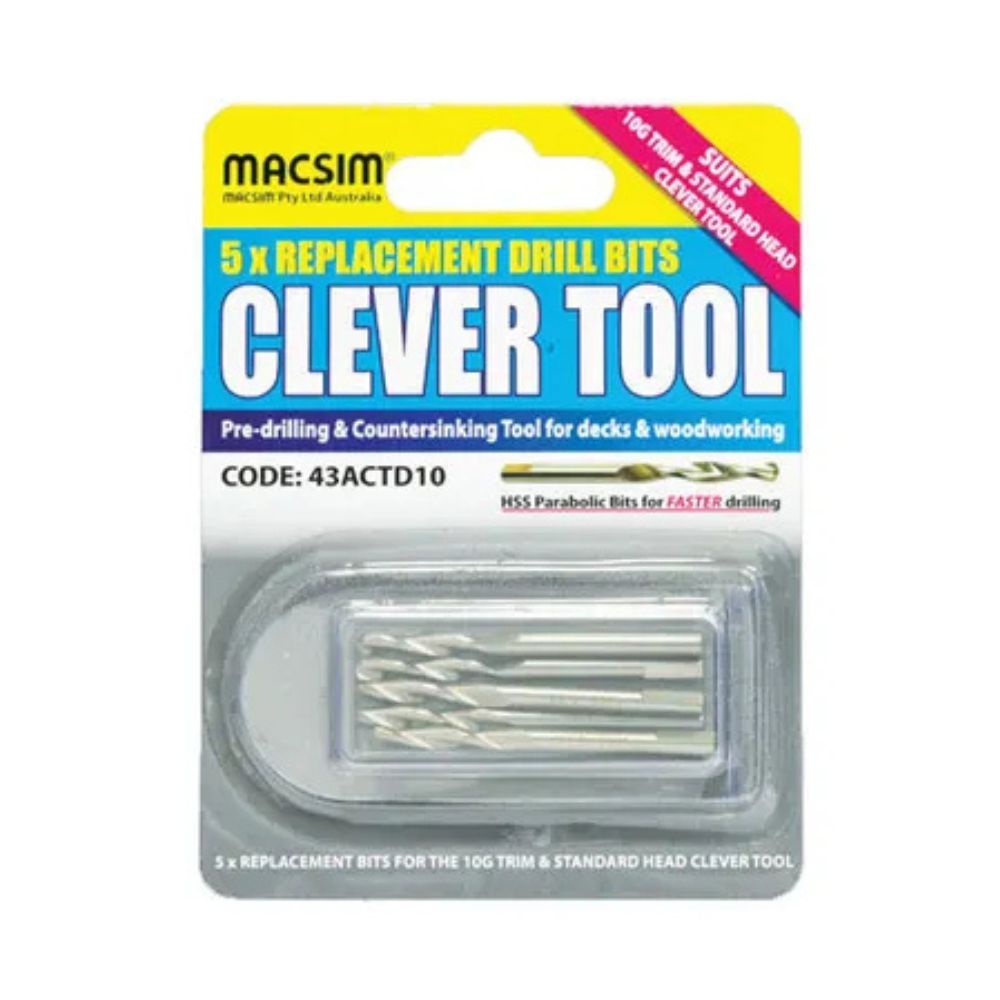 Macsim Clever Tool Pilot Drill Bits - Various Sizes