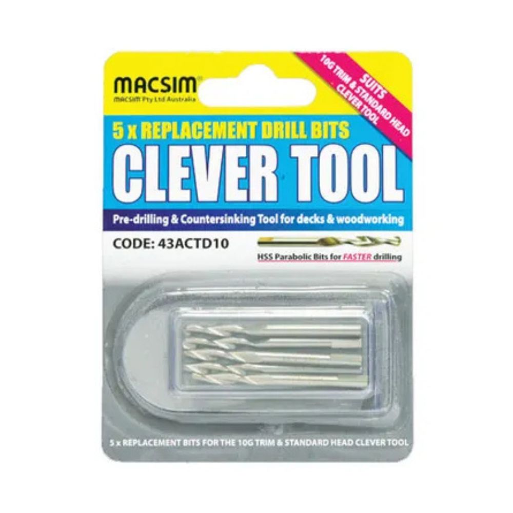 Macsim Clever Tool Pilot Drill Bits - Various Sizes