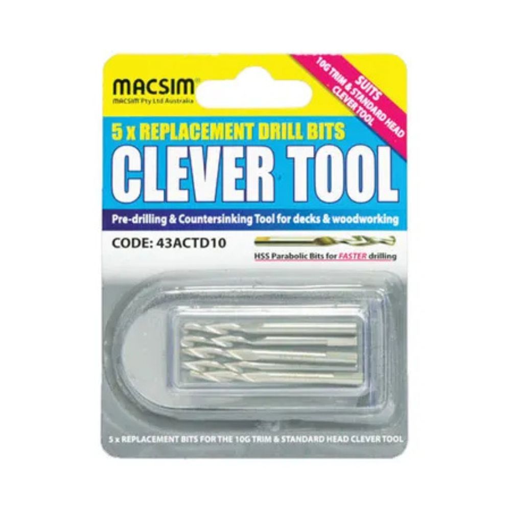 Macsim Clever Tool Pilot Drill Bits - Various Sizes