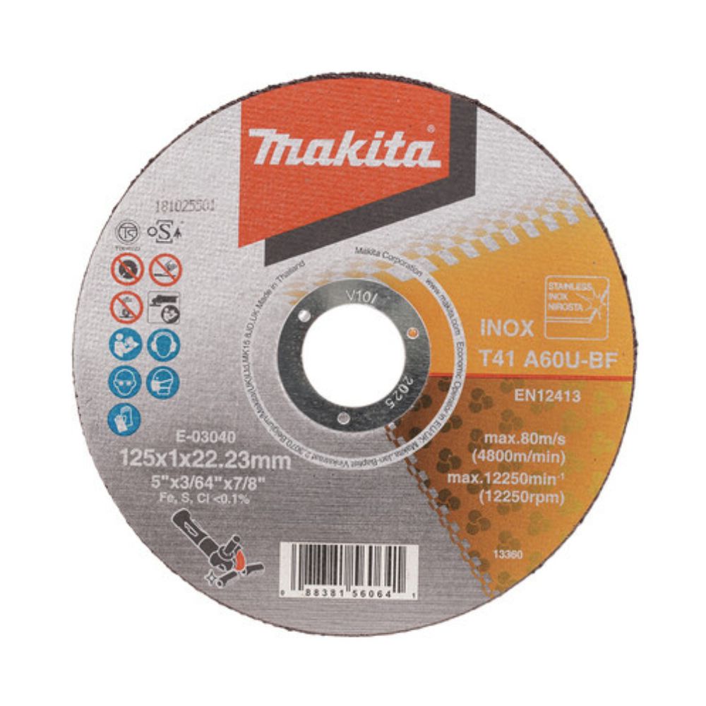 Makita MAKITA 125mm x 1mm x 22.23mm Elite Inox Cutoff Disc