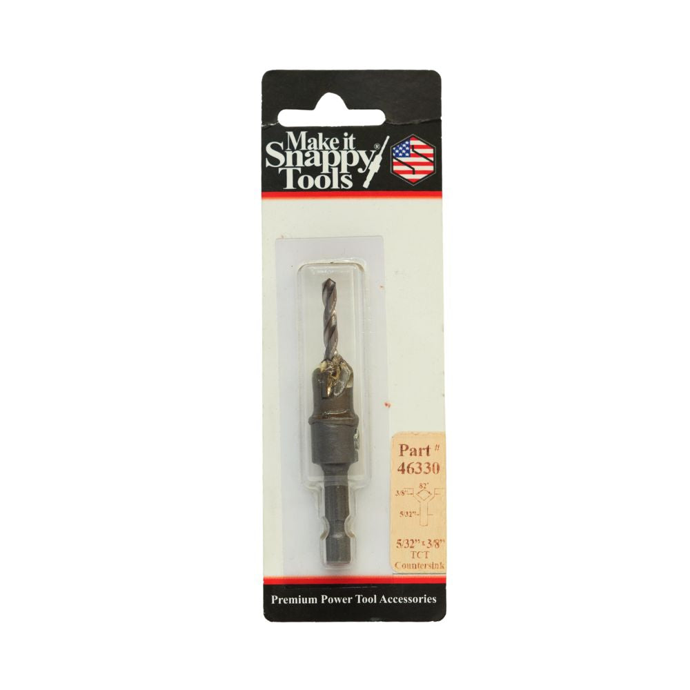 Snappy Tools Counter Sink TCT - Drill 5/32” - Counter Bore 3/8”