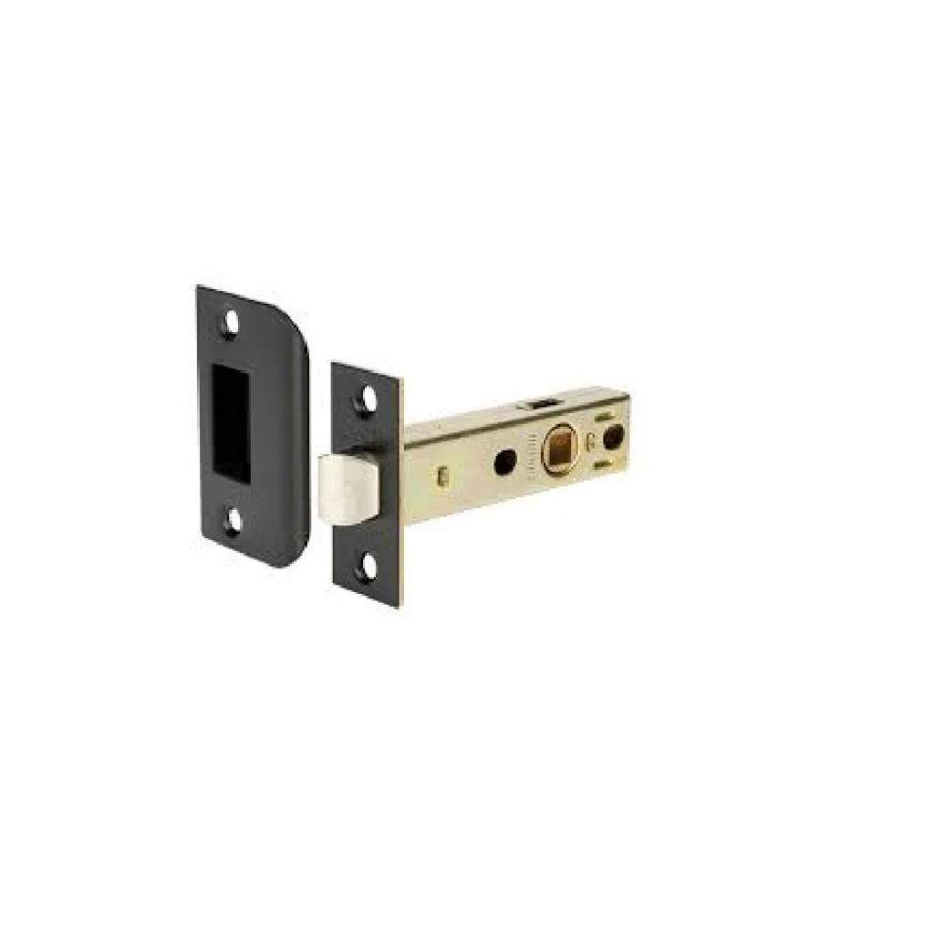 Gainsborough Tubular Latch D Strike Rectangular 60mm Dual Sprung Matte Black