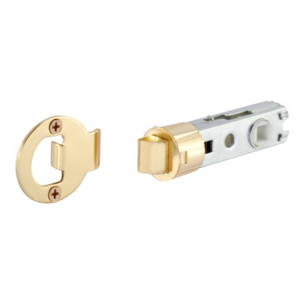 Gainsborough Drive-in Collar Face Tubular Latch with 60mm Backset and Round Strike