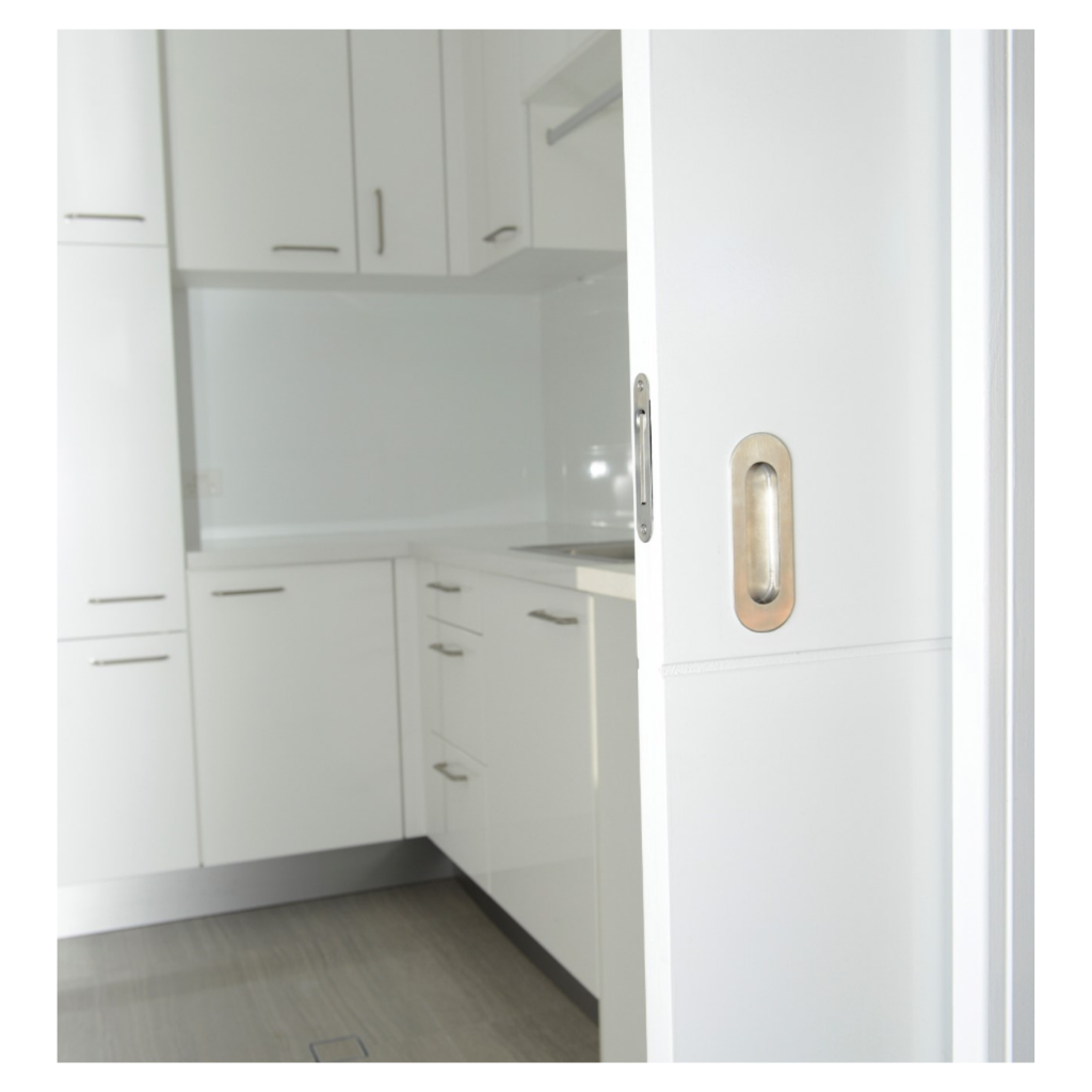 Zanda Duke Flush Pulls 120x40 – Stainless Steel
