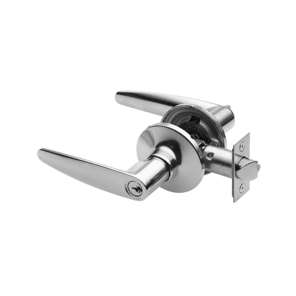 Gainsborough Ambassador Entrance Key-in-Lever Set - Bright Chrome