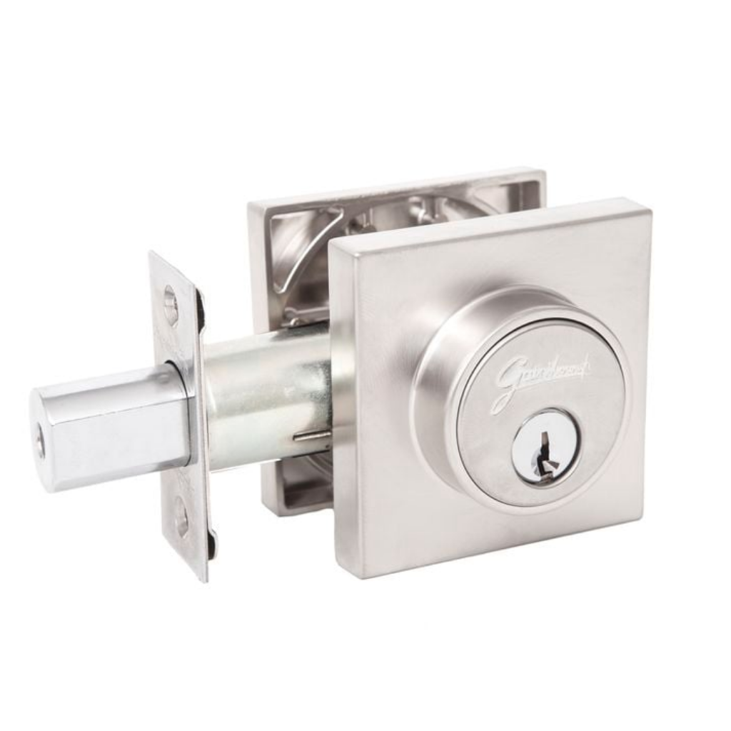 Gainsborough Stainless Steel G4 Series Slim Square Single Cylinder Deadbolt