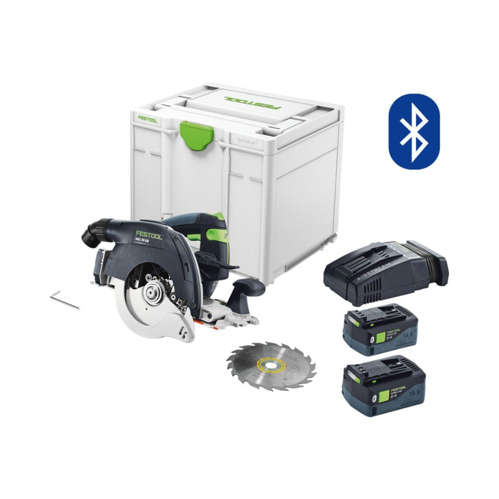 Festool HKC 55 18V 160mm Cordless Circular Saw 5.0Ah Bluetooth Set in Systainer