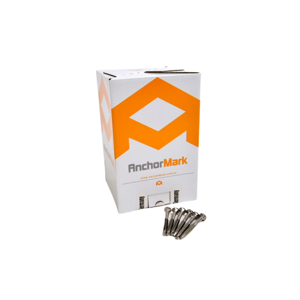 Anchormark A2 Stainless Steel Timber Deck Screws 6.5mm x 60mm Box 250