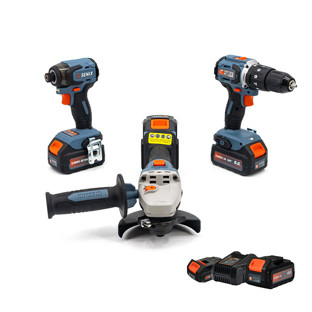SENIX X2 18V 3 Piece Combo Kit S1