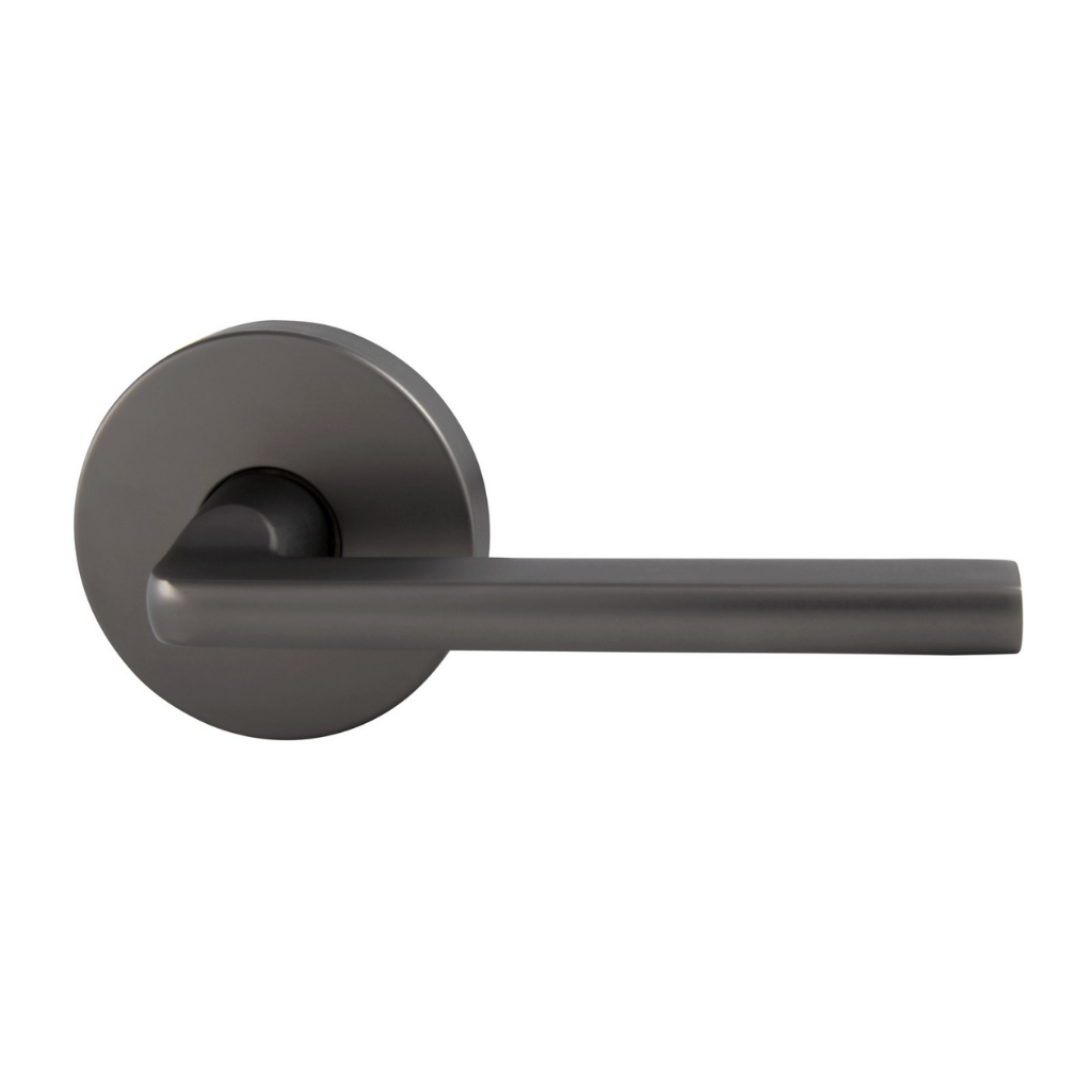 Gainsborough Avant with QuickFix Alba Passage Lever Set in Satin Graphite with Latch