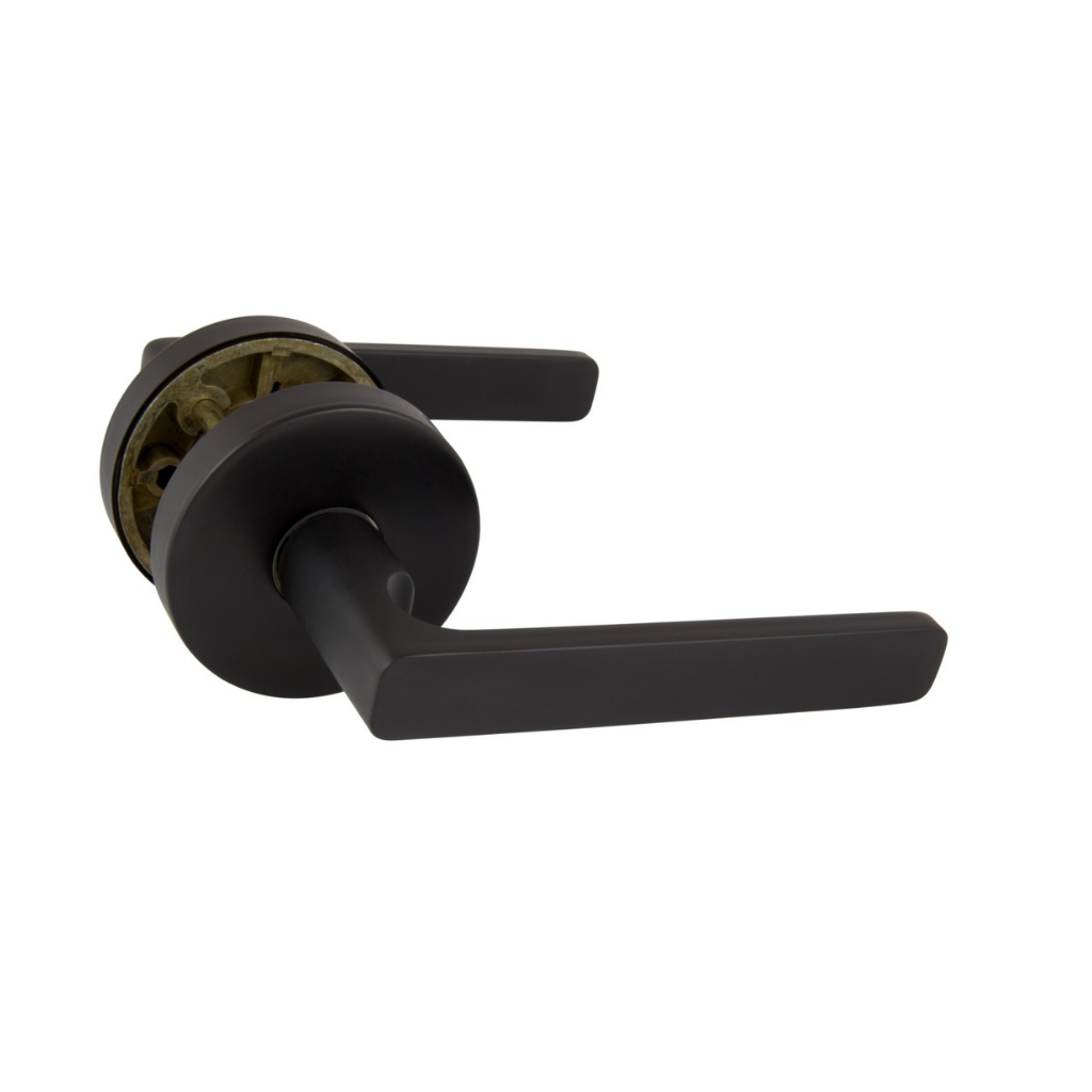 Gainsborough Avant with QuickFix Rivera Passage Lever Set in Matte Black