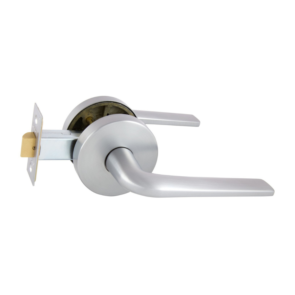 Gainsborough Avant with QuickFix Sierra Passage Lever Set in Brushed Satin Chrome