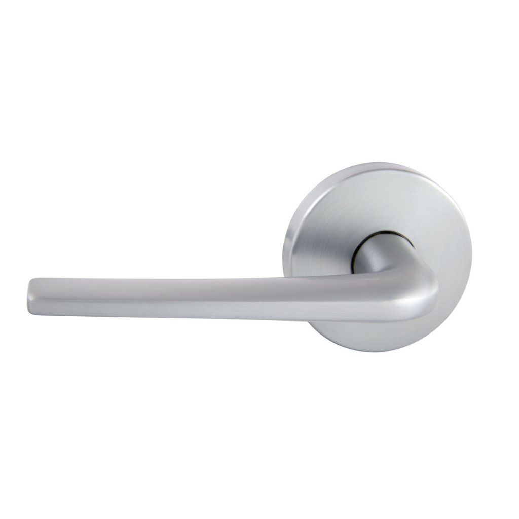Gainsborough Avant with QuickFix Sierra Passage Lever Set in Brushed Satin Chrome