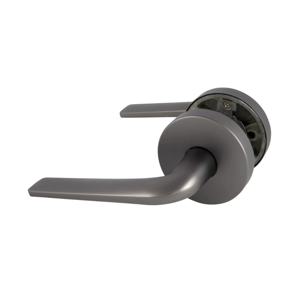Gainsborough Avant with QuickFix Sierra Passage Lever Set in Satin Graphite With Latch