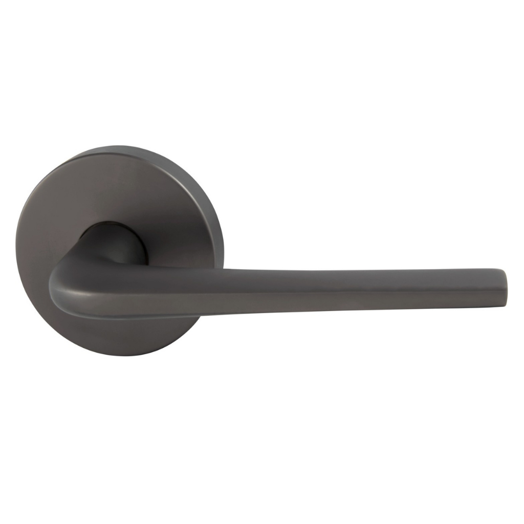 Gainsborough Avant with QuickFix Sierra Passage Lever Set in Satin Graphite With Latch