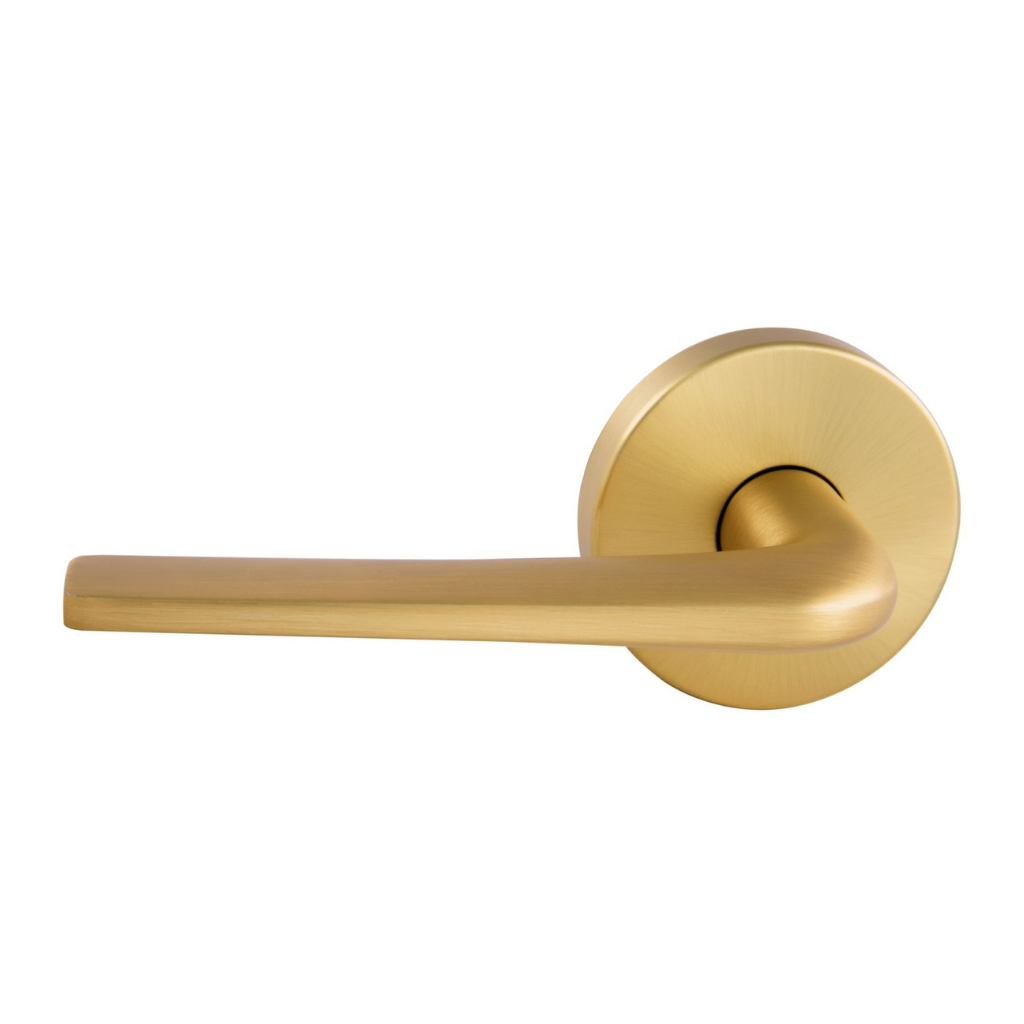 Gainsborough Avant with QuickFix Sierra Dummy Trim Lever in Satin Brass