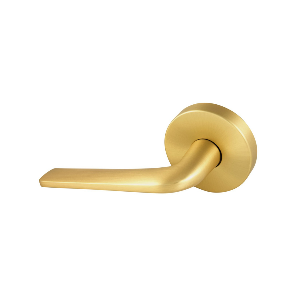 Gainsborough Avant with QuickFix Sierra Dummy Trim Lever in Satin Brass