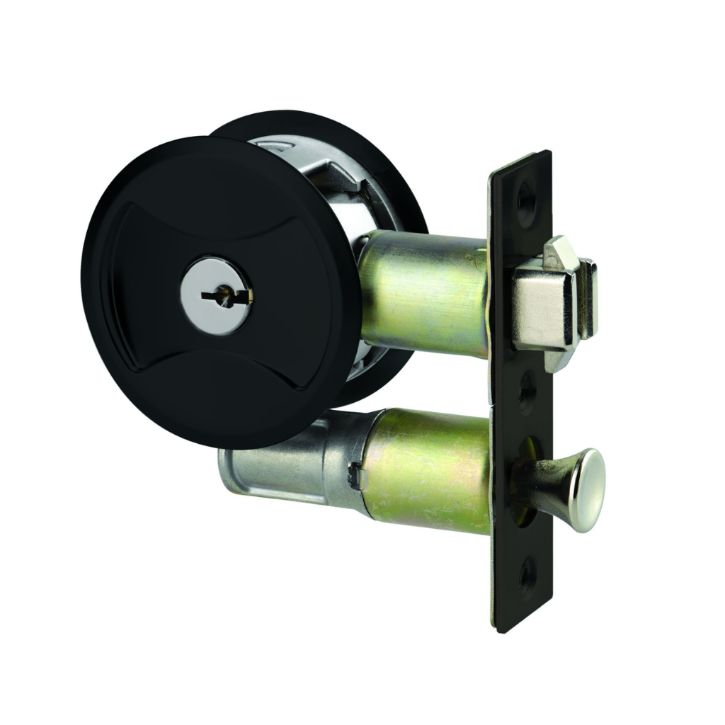 Lockwood Symmetry RD Cavity Sliding Entrance SET 5PK (CONST.KEY) SGL CYL Matt Black