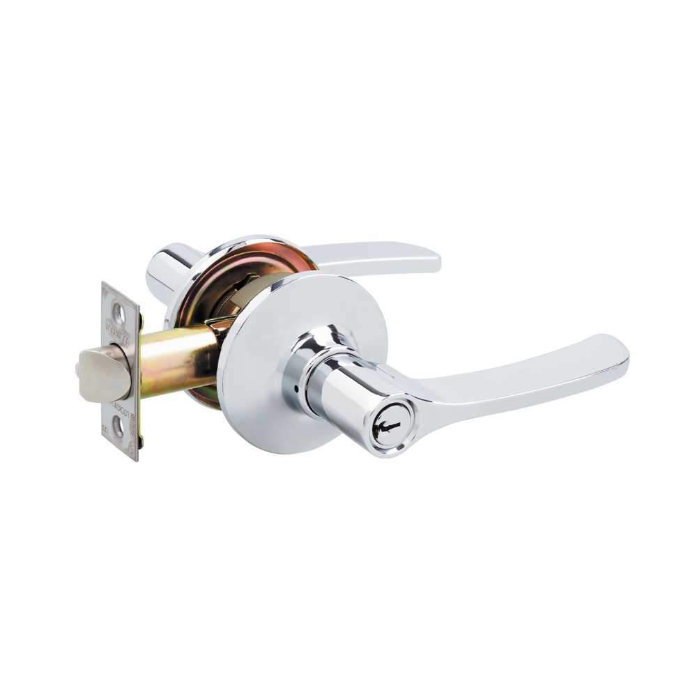 Lockwood Symmetry® Series Vicinity Entrance Lever Set - Chrome Plate