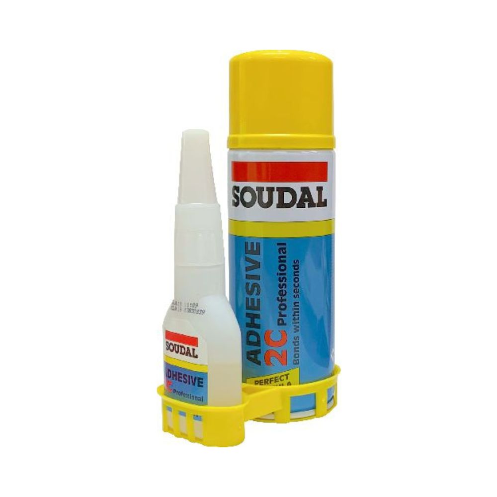 Soudal 2C Cyanoacrylate Adhesive with Activator - 50g/200ml