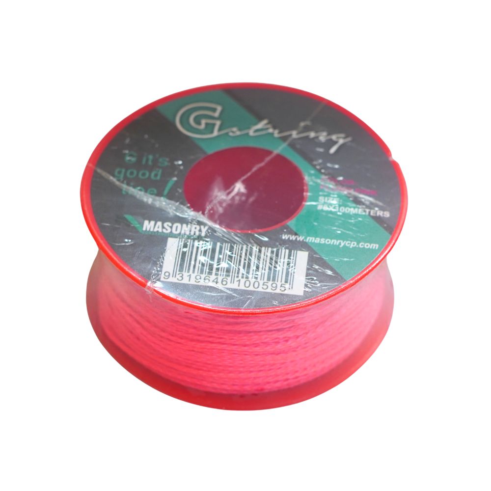 Pink &amp; Yellow Fluro Nylon Builders Line - Durable and High Visibility for Construction Tasks