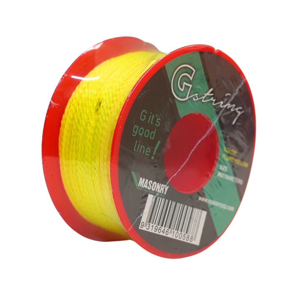 Pink &amp; Yellow Fluro Nylon Builders Line - Durable and High Visibility for Construction Tasks