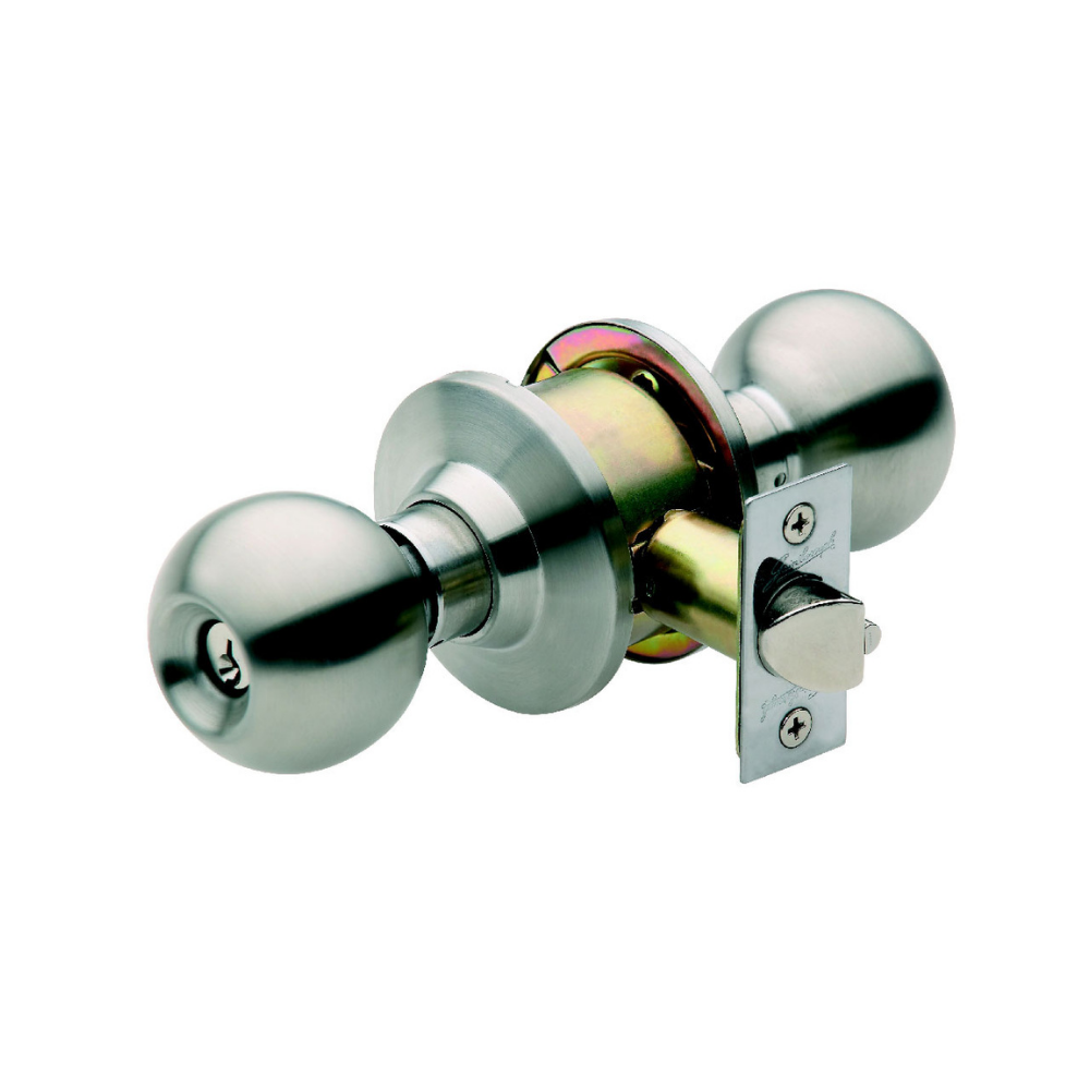 Gainsborough Governor Entrance Knob Set - Stainless Steel